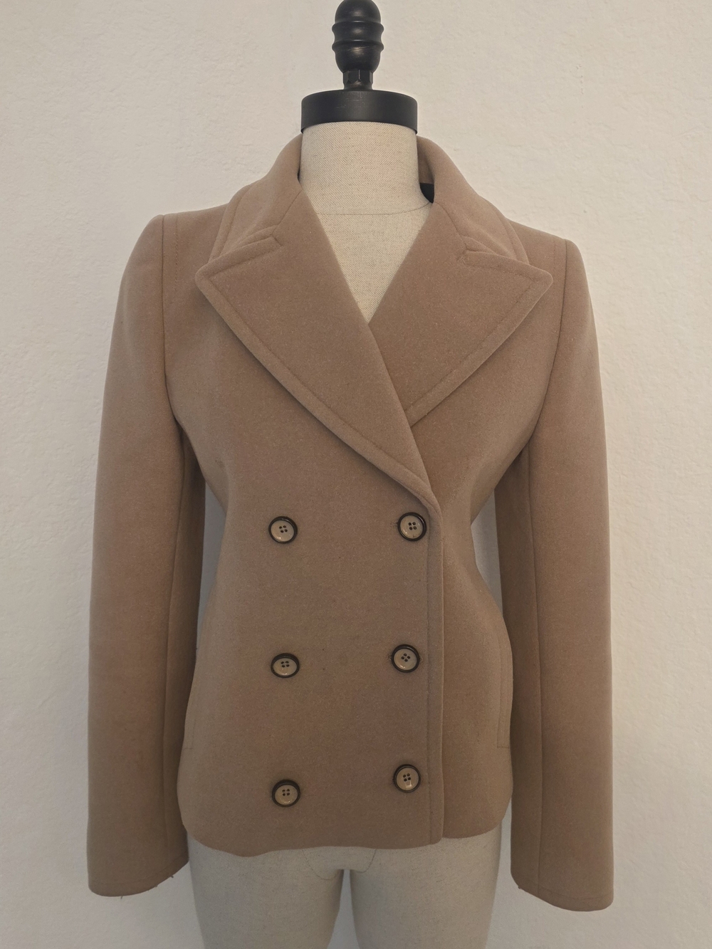 Balenciaga Archival Camel Double Breasted Jacket Blazer Size 38 Made in Italy